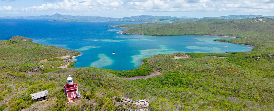 vue aérienne La Martinique