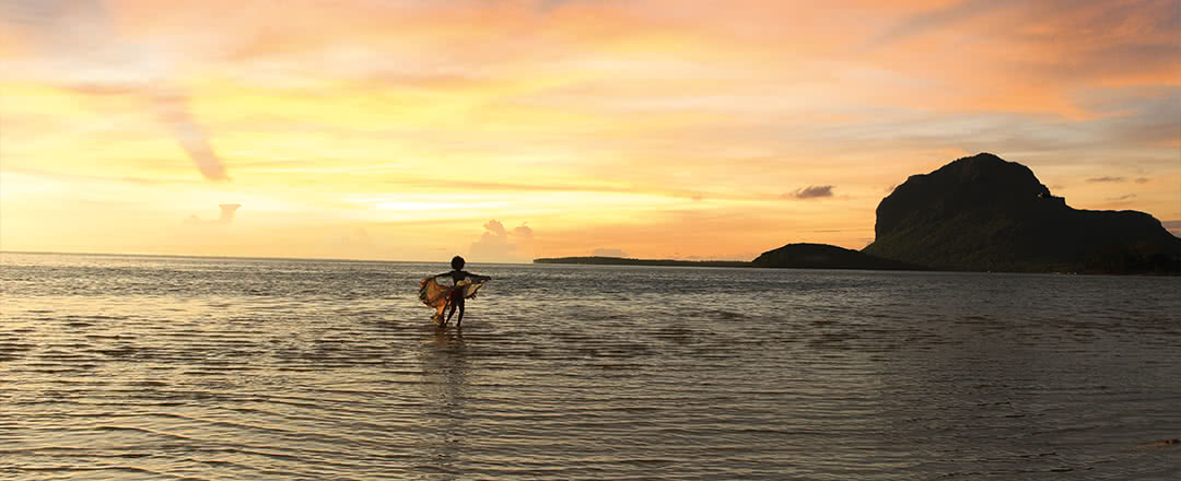 coucher du soleil à l'ile maurice