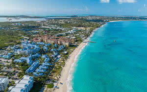 Beaches Turks and Caicos aerial