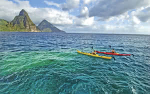 kayak mer caraibes sainte lucie