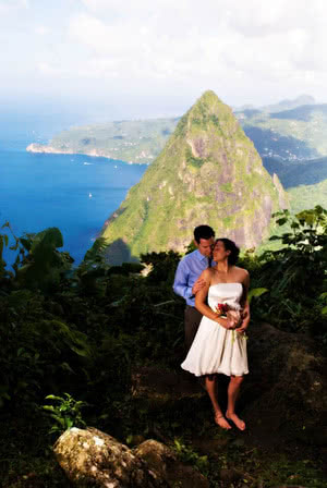 Mariage civil à Sainte Lucie