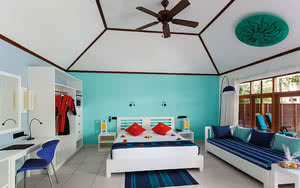 Nous offrons une chambre Garden Room avec un lit confortable, une vue magnifique et tous les équipements de chambre nécessaires pour un séjour agréable. Partez en Maldives.