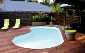 piscine terrasse villa  brind'iles