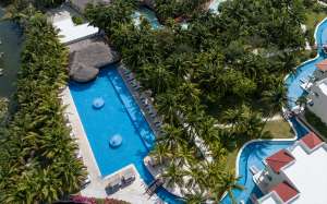 vue aerienne piscine El Dorado Royale