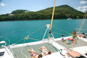 vue des seychelles catamaran