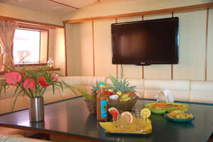 cabine repas grand luxe croisière seychelles