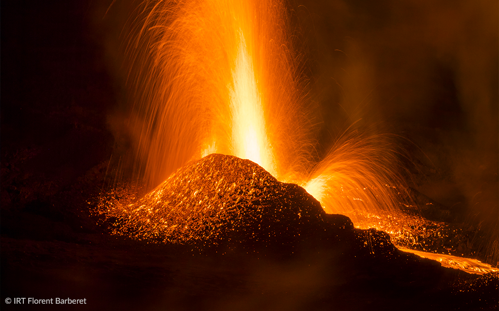 Volcan Piton de la Fournaise de La Réunion