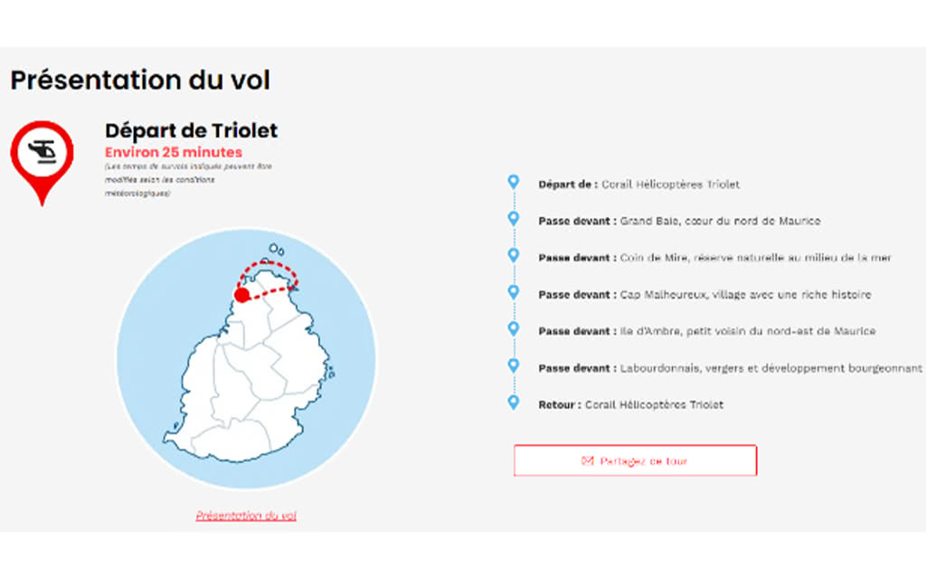 Survol Hélicoptère : Le Must - Ile Maurice Côte Nord