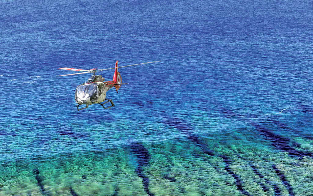 Survol en Hélicoptère : Tour de l'île de la Réunion - Départ de Saint Denis