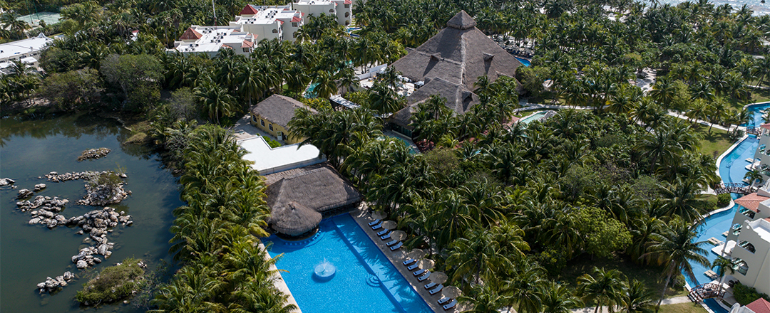 vue aerienne piscine El Dorado Royale