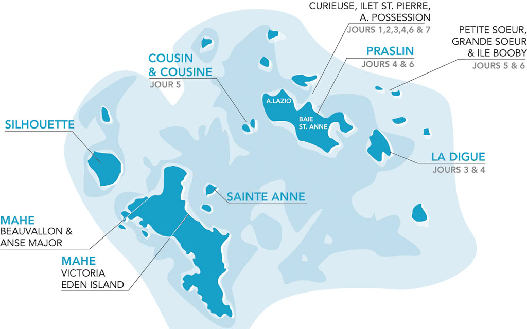 carte seychelles croisière